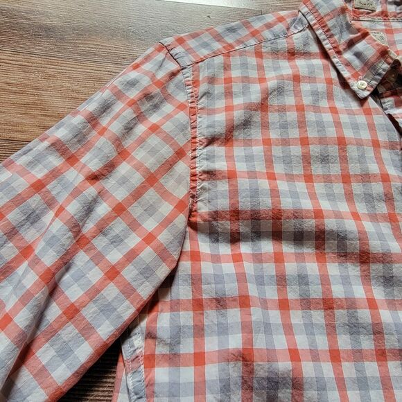 J. Crew Shirt Men Small Multi Color Gingham Check Slim Fit Tailored Button Down - Picture 6 of 10